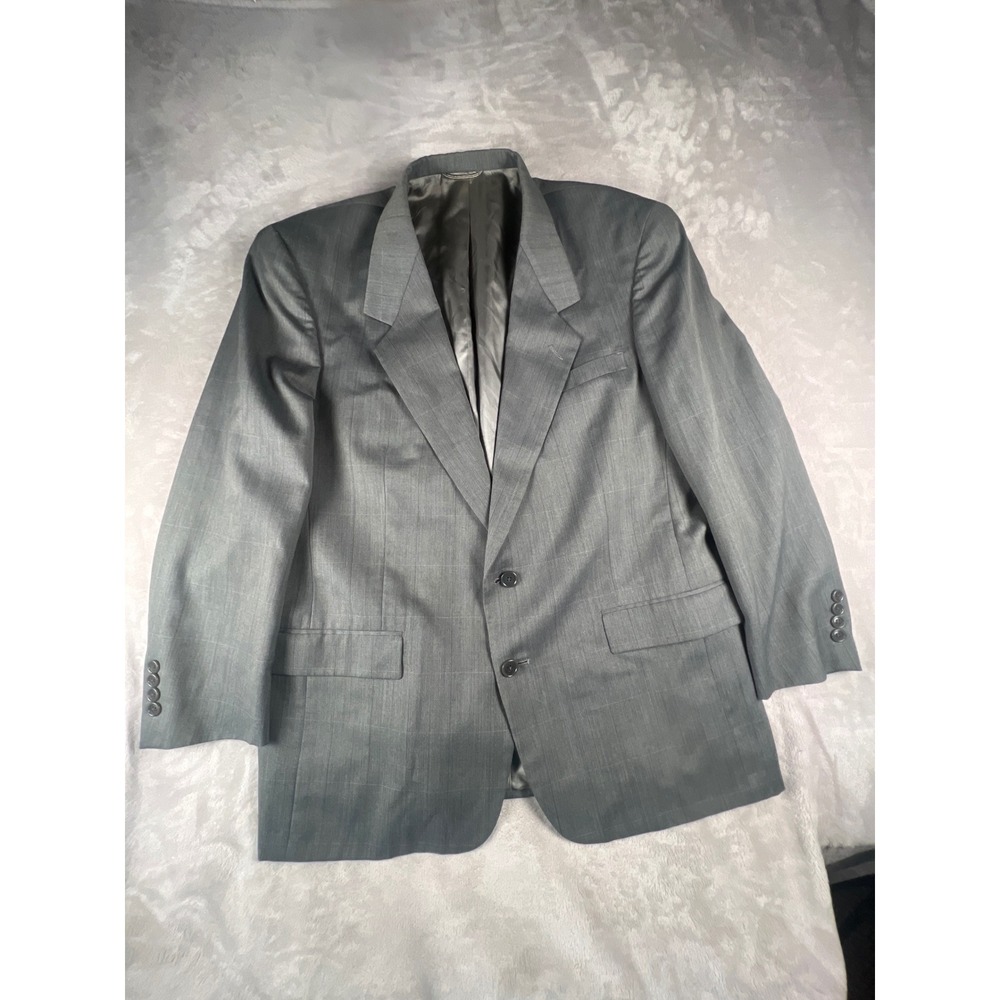 Christian Dior Monsieur Grey Glen Plaid Vintage 2 Button Blazer Sport Coat